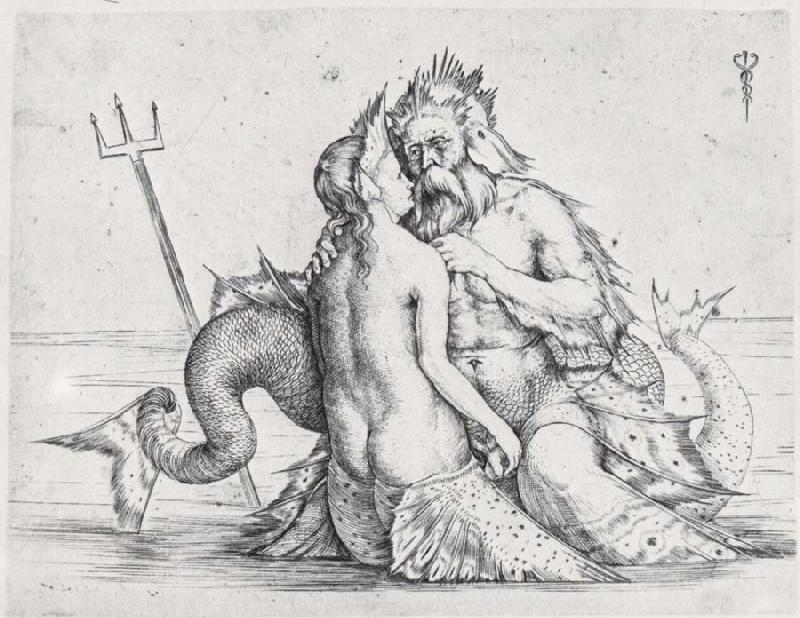 Jacopo de Barbari Triton and Nereid oil painting image